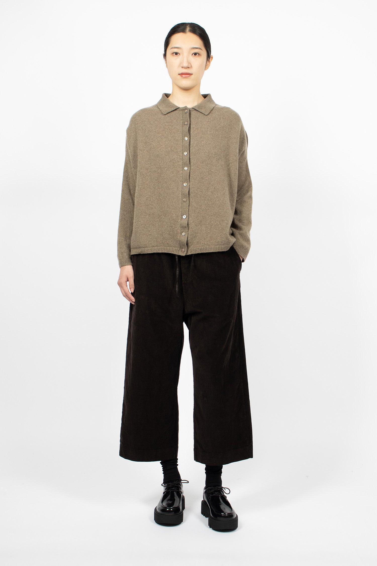 23_206 Velvet W&S Trouser Chocolate