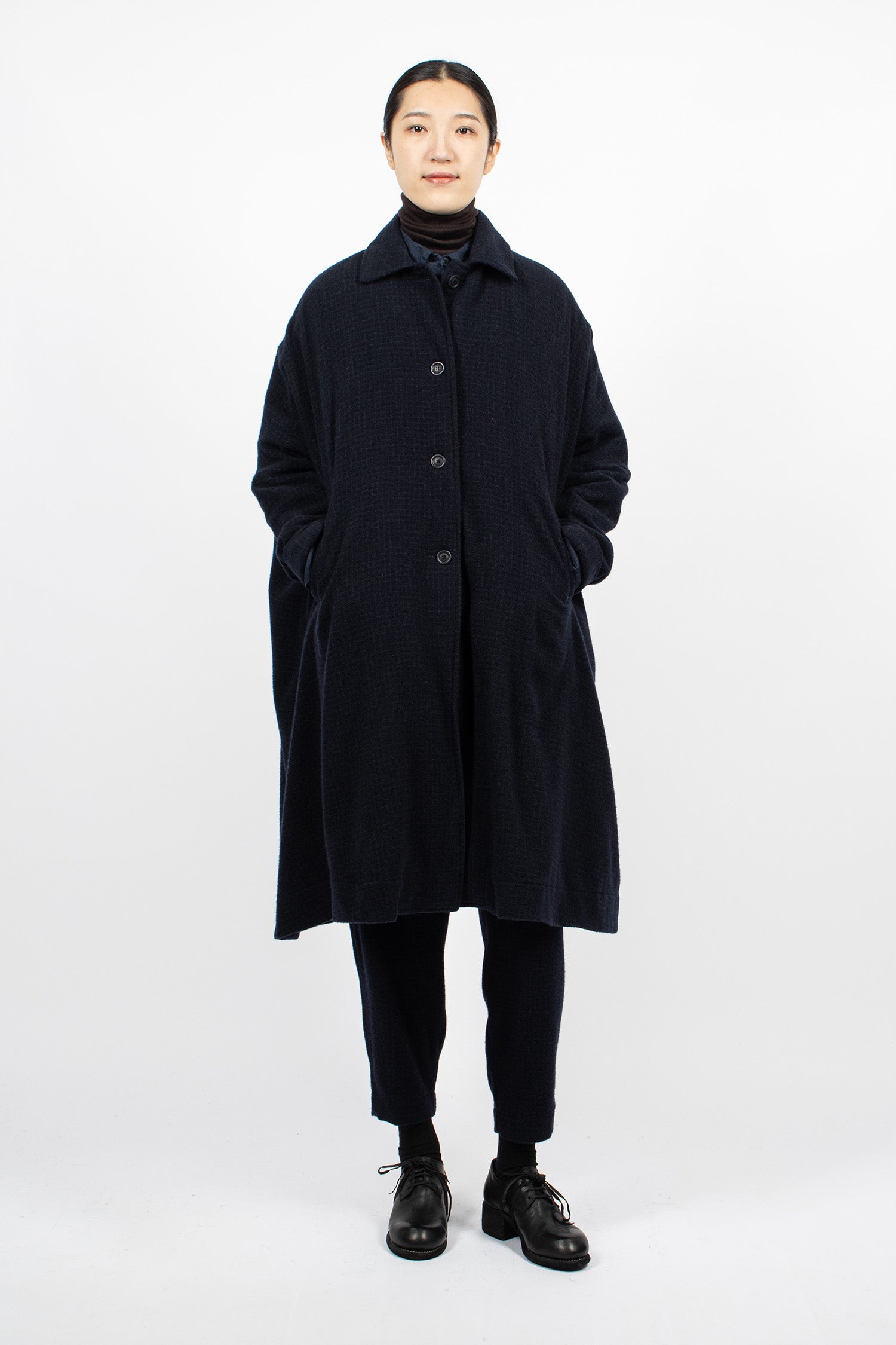 Atomless Coat Blue Check