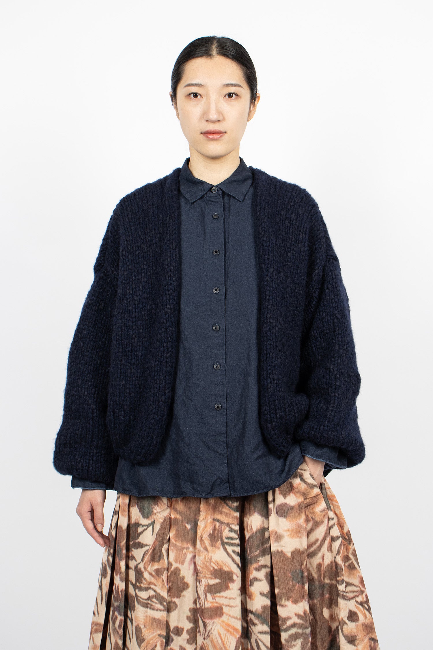 Short Cardigan Night/Navy