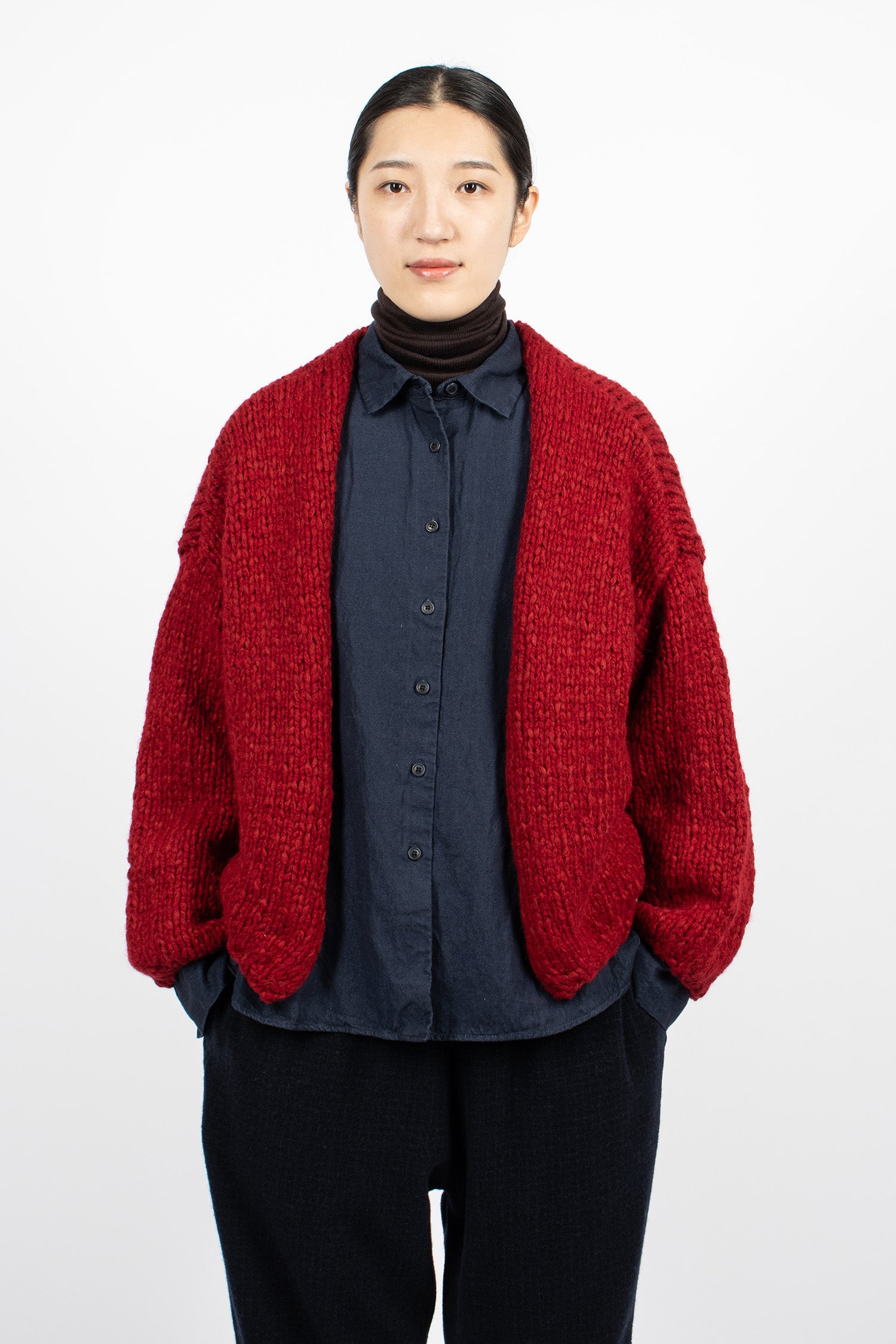 Short Cardigan Red/Red