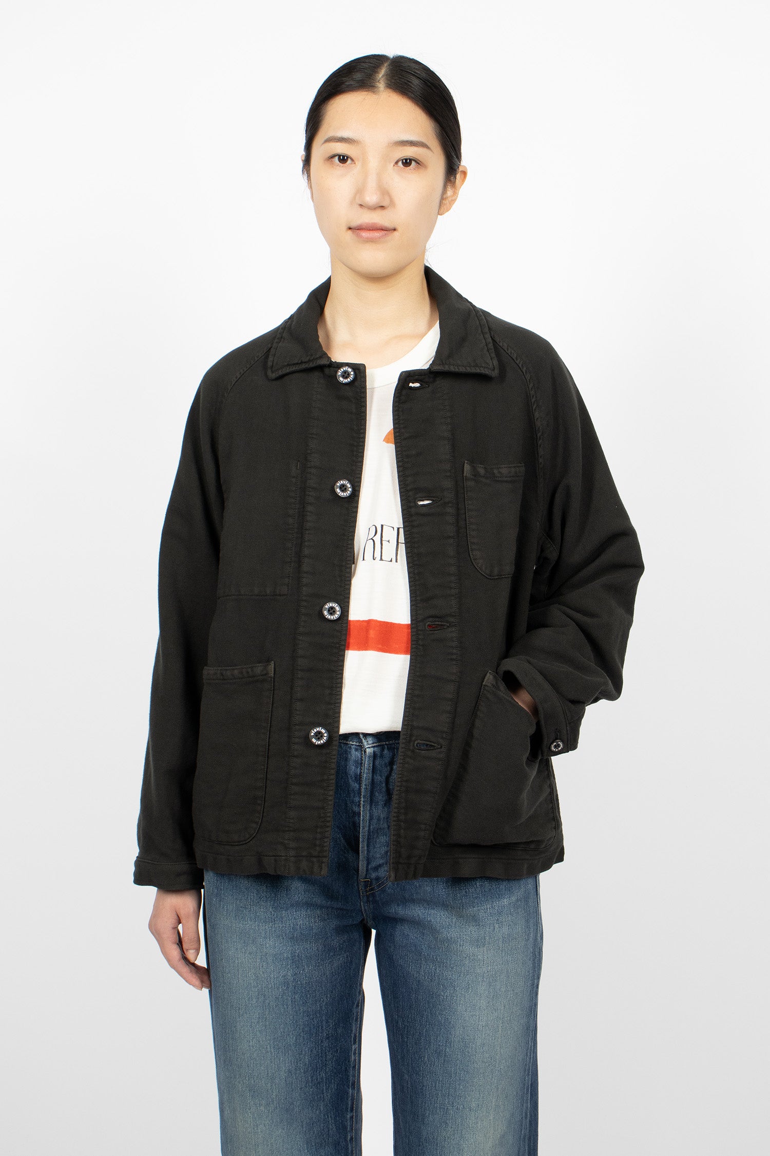Coverall Moleskin Jacket Black