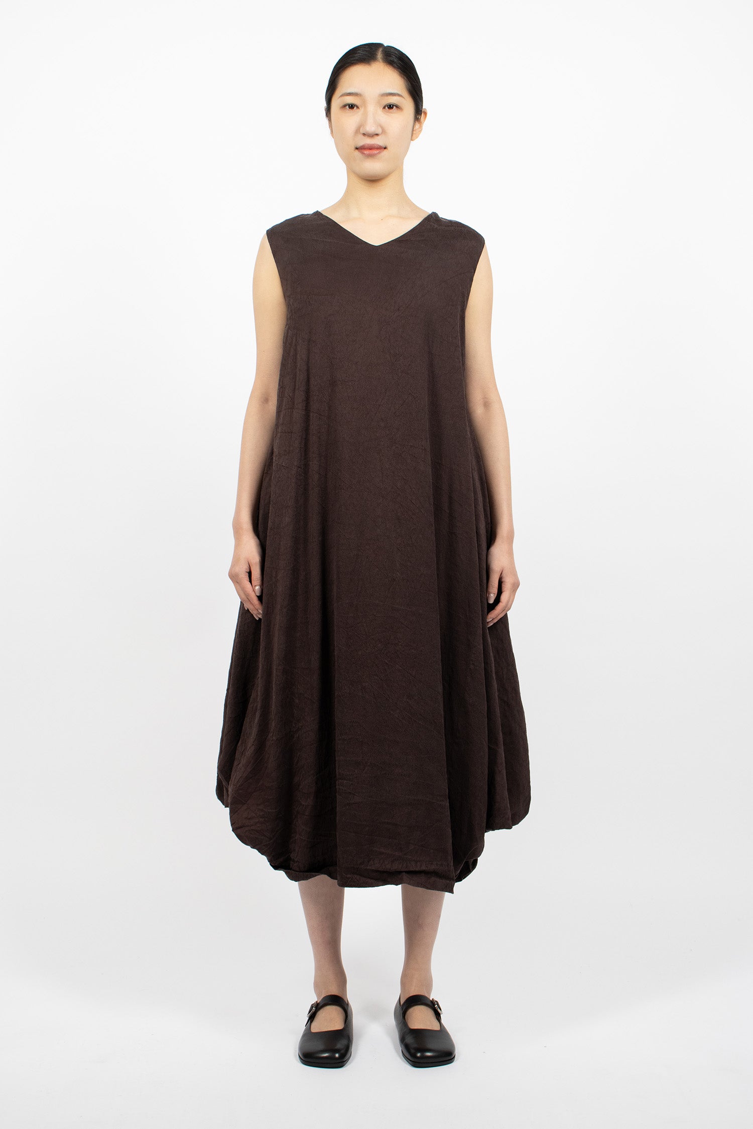 O Silk Dress Brown