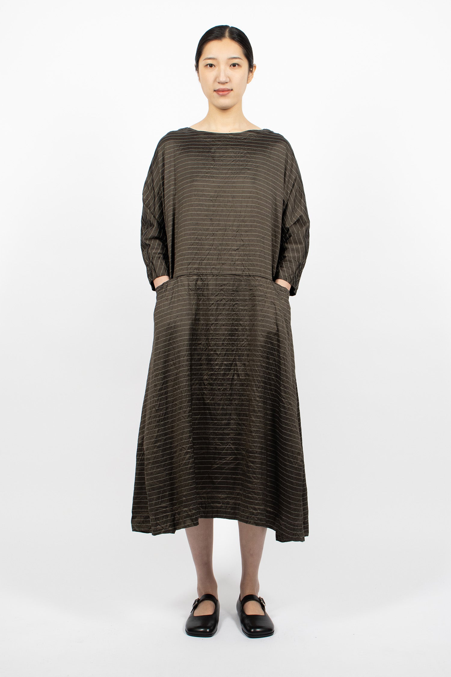 Nb Silk Dress Stripe