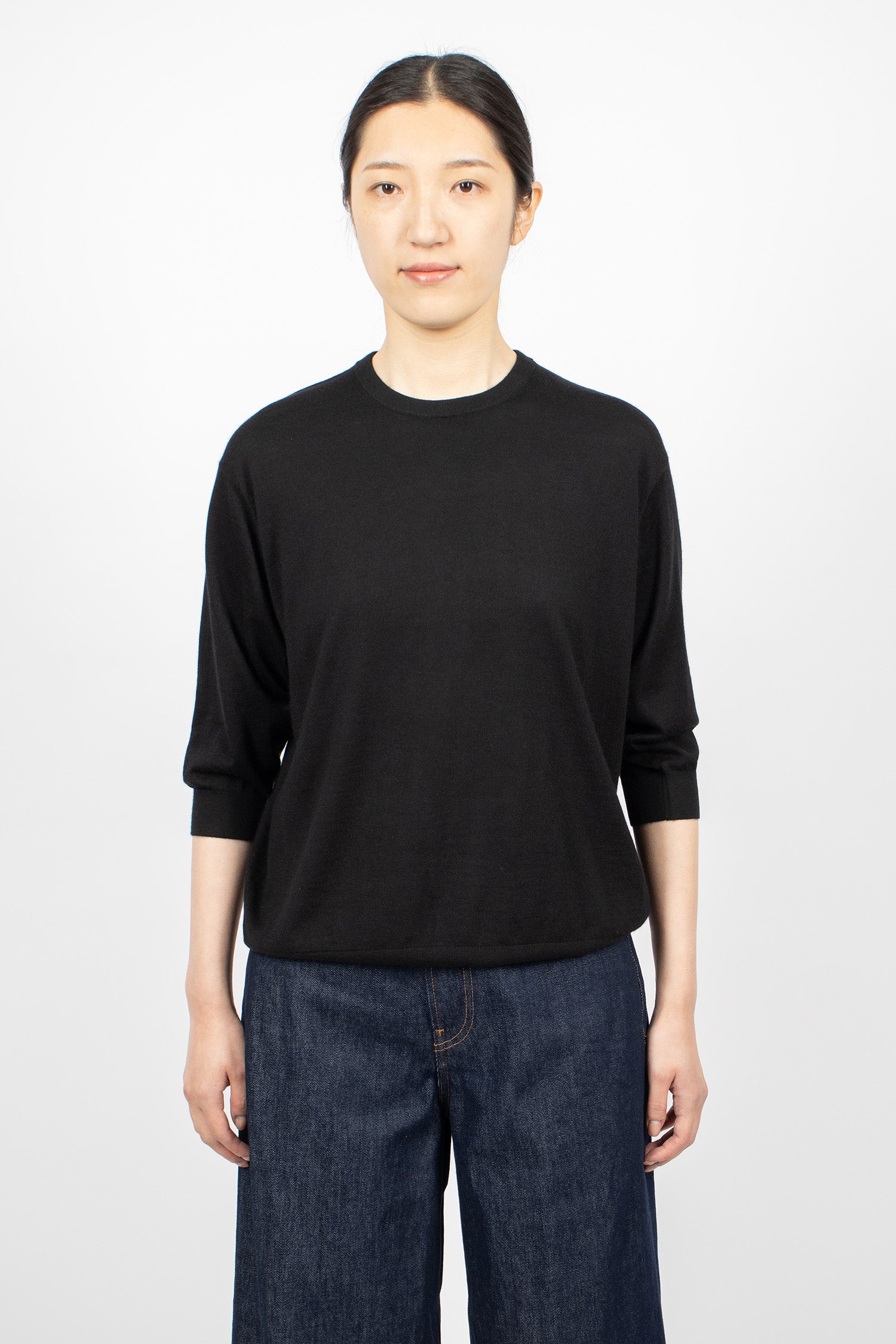 Elbow Crew Knitwear Black