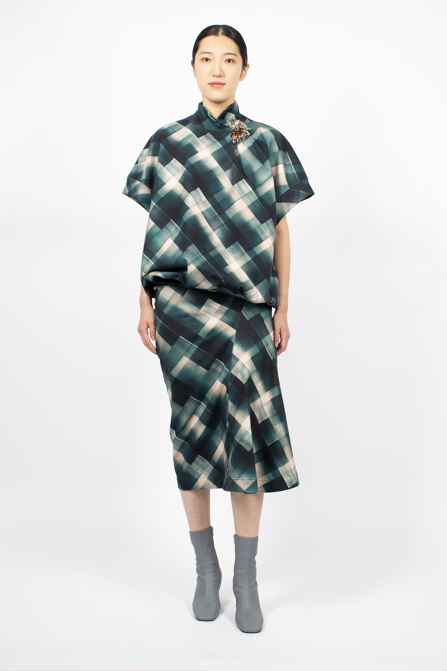 Gathered Jersey Skirt Bottle