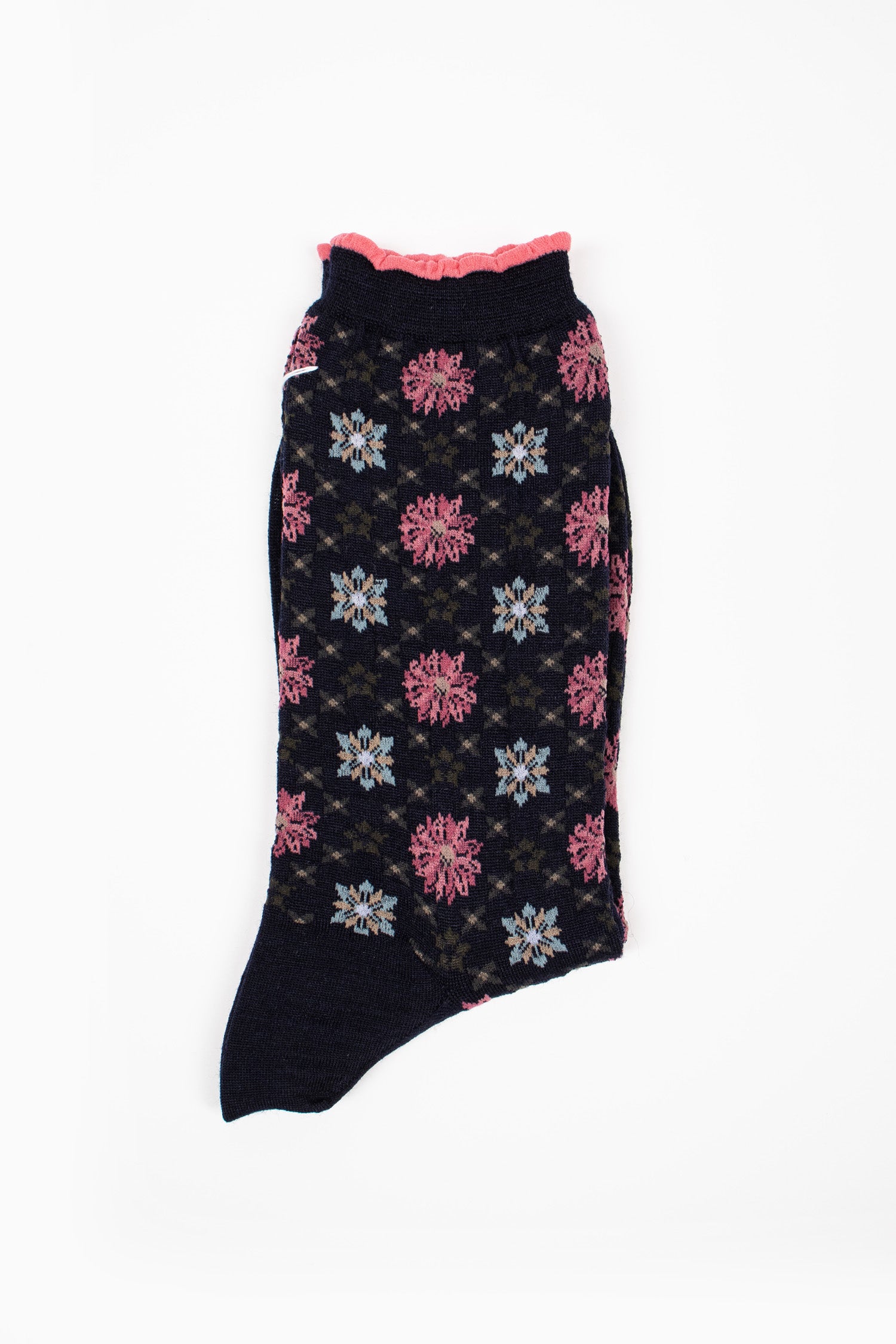 AM-807 Kaleidoscope Socks Navy