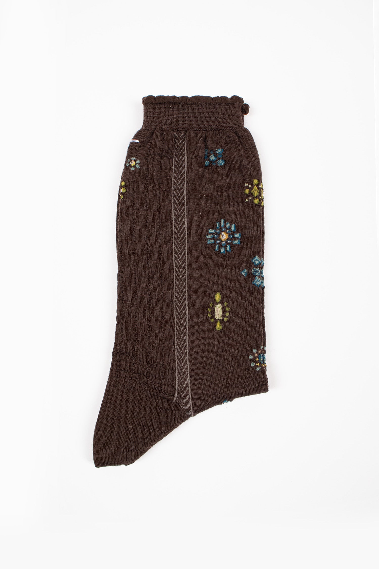 AM-486B Jewellery Socks Dark Brown