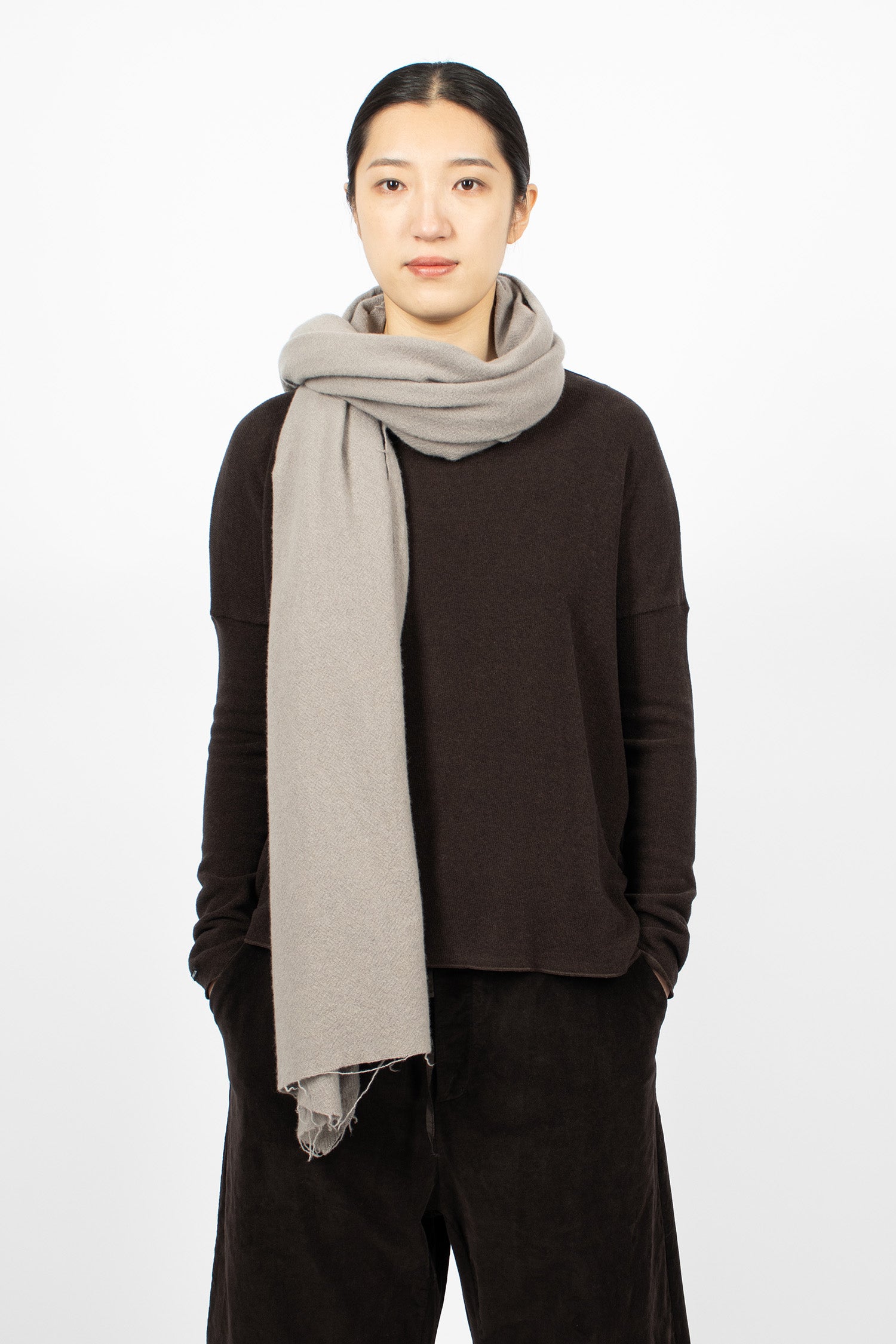 UP#94_31 Upcycled Soft Scarf Marron Glace