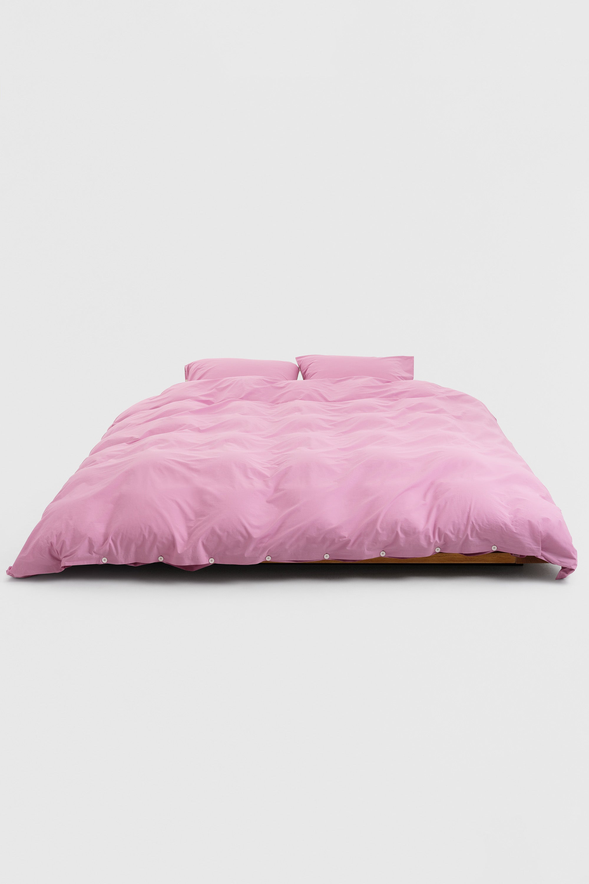 Percale Double Duvet Cover Mallow Pink