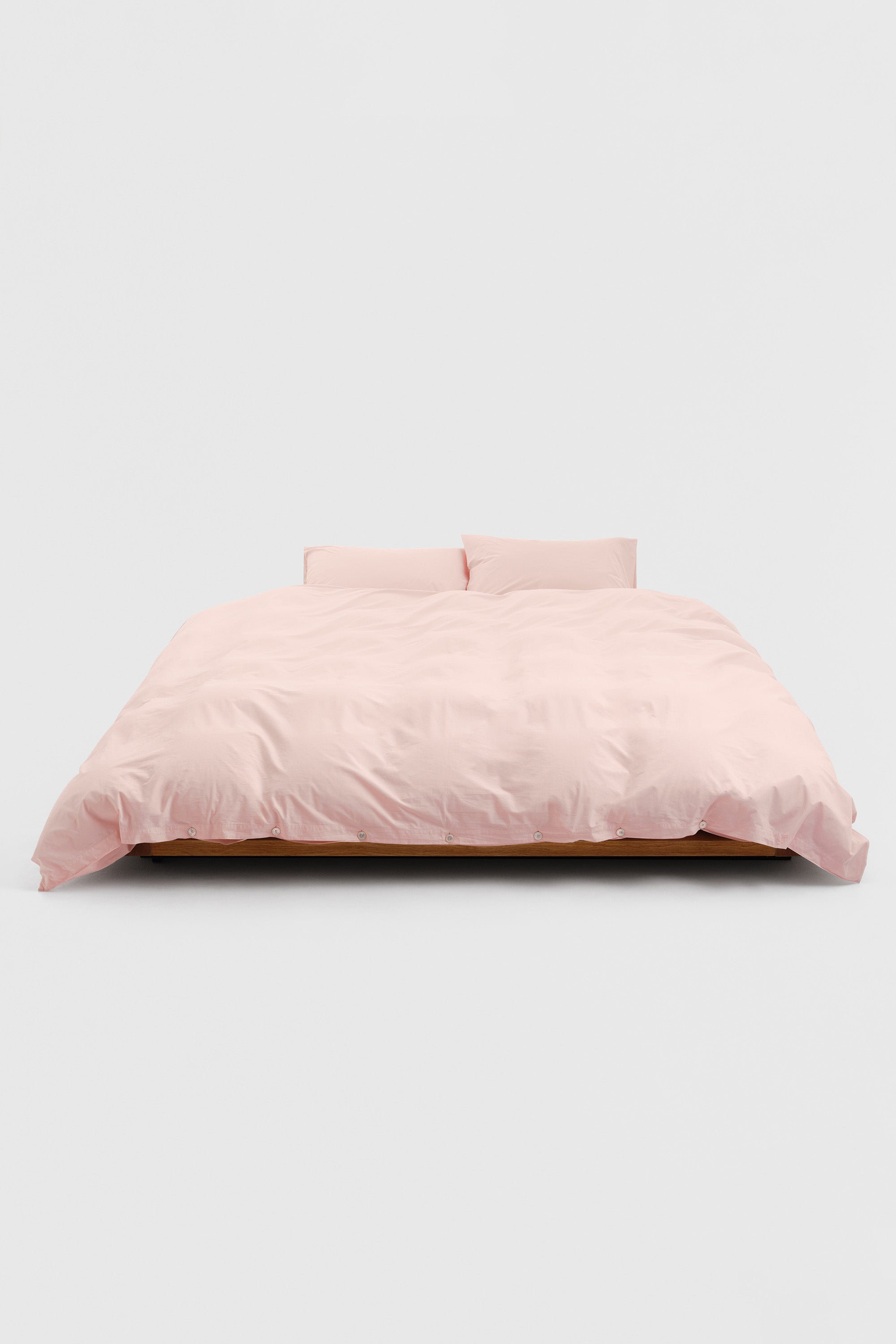 Percale Double Duvet Cover Petal Pink